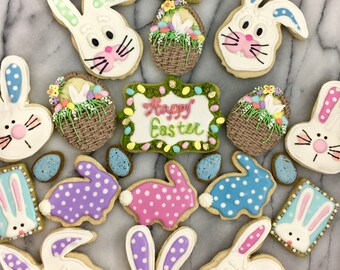 Easter Bunnies, Chicks, & Ducks Cookies