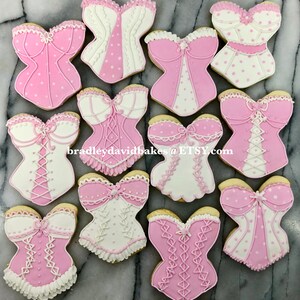 Bachlorette Wedding Shower Lingerie Cookies image 2