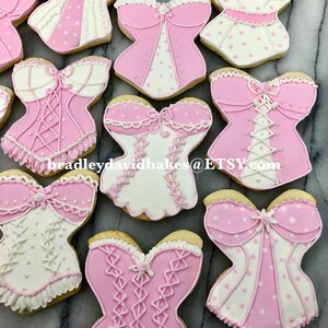 Bachlorette Wedding Shower Lingerie Cookies image 4