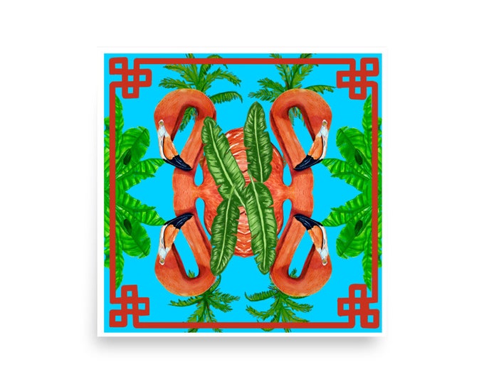 Flamingle print