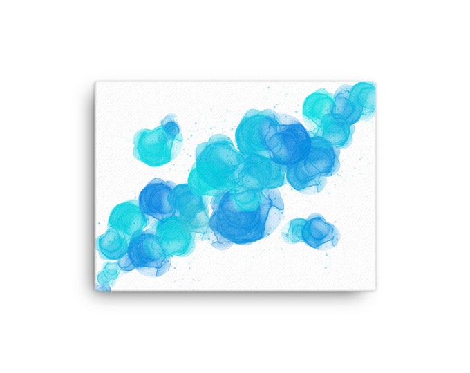 Canvas print of Aqua Transparency
