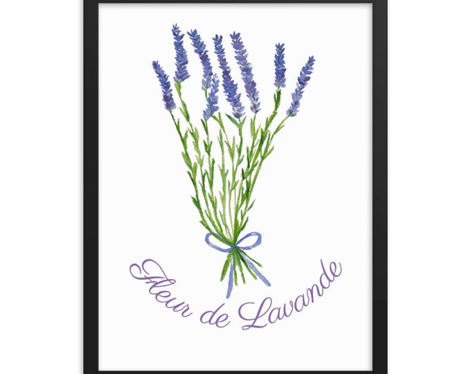 Lavender Framed poster