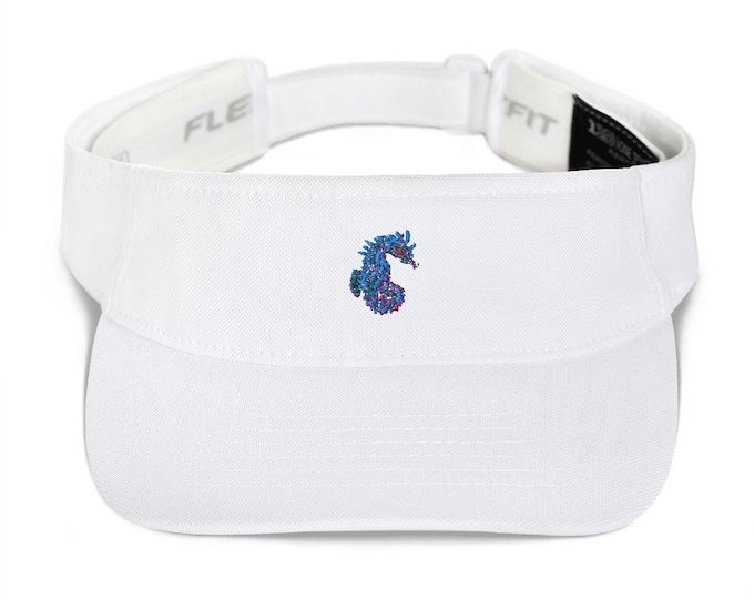 Seahorse Embroidered Visor