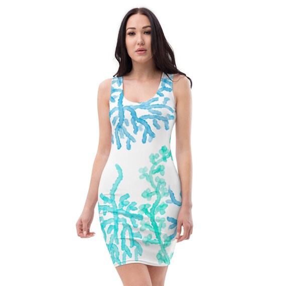 princess polly baby blue dress ZYQZXHN women's spring dresses Marled Print Bodycon Dress (Color : Coral  Orange, Size : S) : Buy Online at Best Price in KSA main image 1