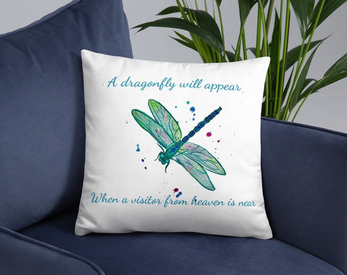 Dragonfly Throw Pillow