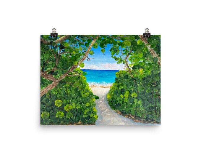 Print of Juno Beach,FL Beach Path