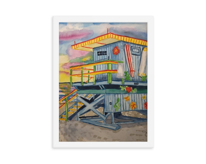Framed poster