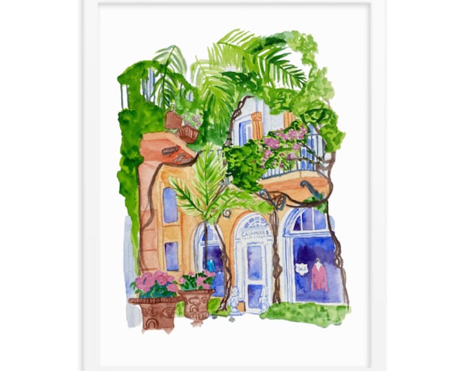 Via Parigi, Palm Beach Watercolor print