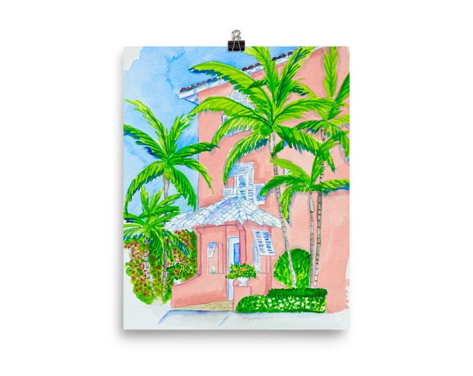 Palm Beach Pink Print