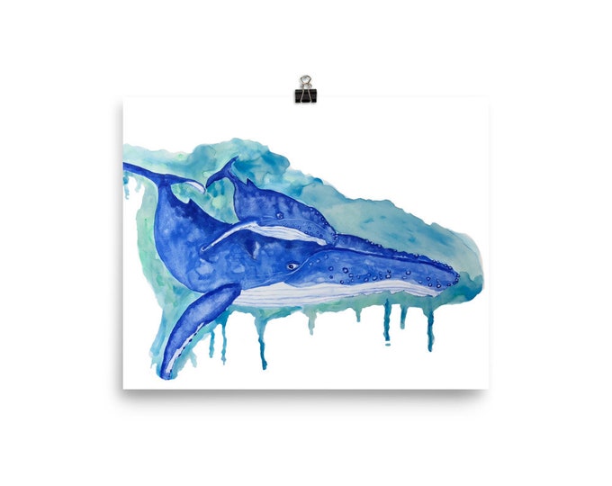 Whale and CalfPoster