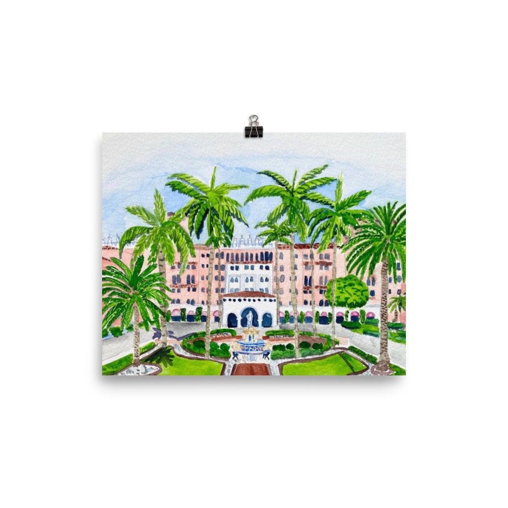 Print of Boca Raton Resort and Club - Etsy
