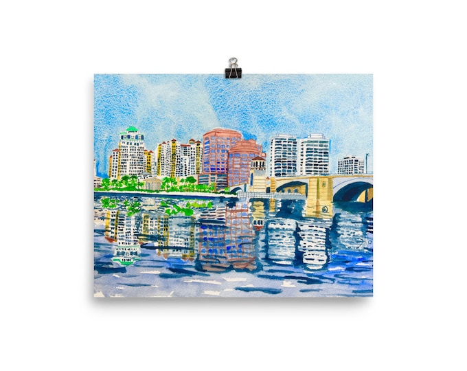 Print of West Palm Beach Waterfront
