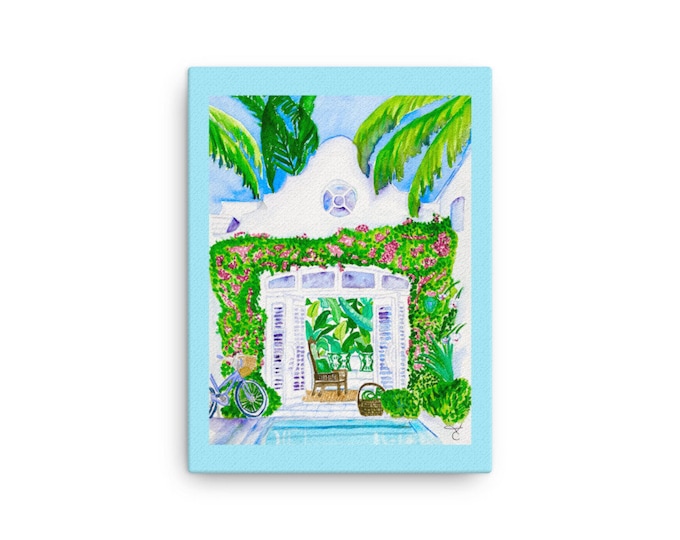 Major Alley, Palm Beach Canvas Print