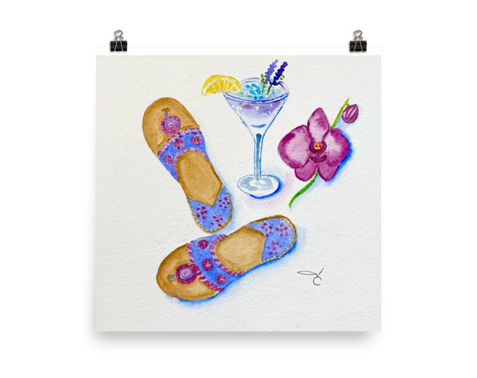 Palm Beach Happy HourIII Print