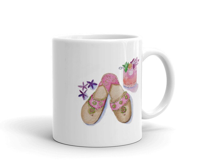 Mug with sandals