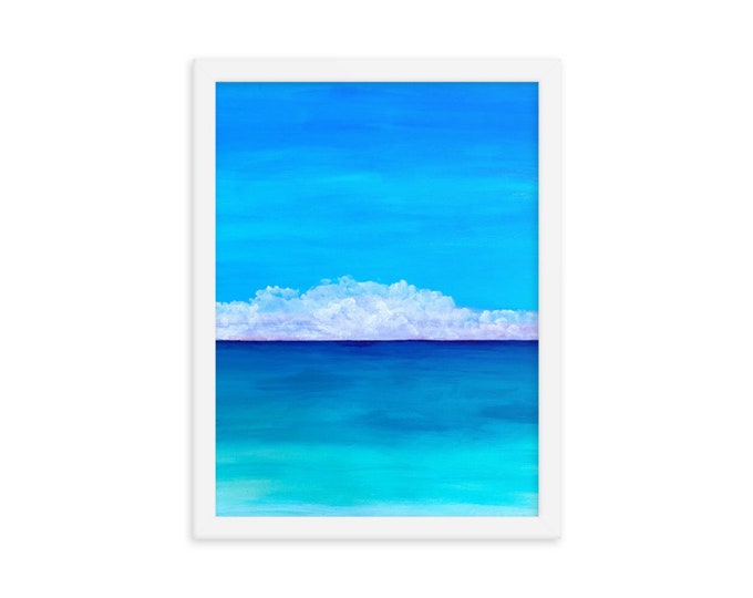 Framed poster