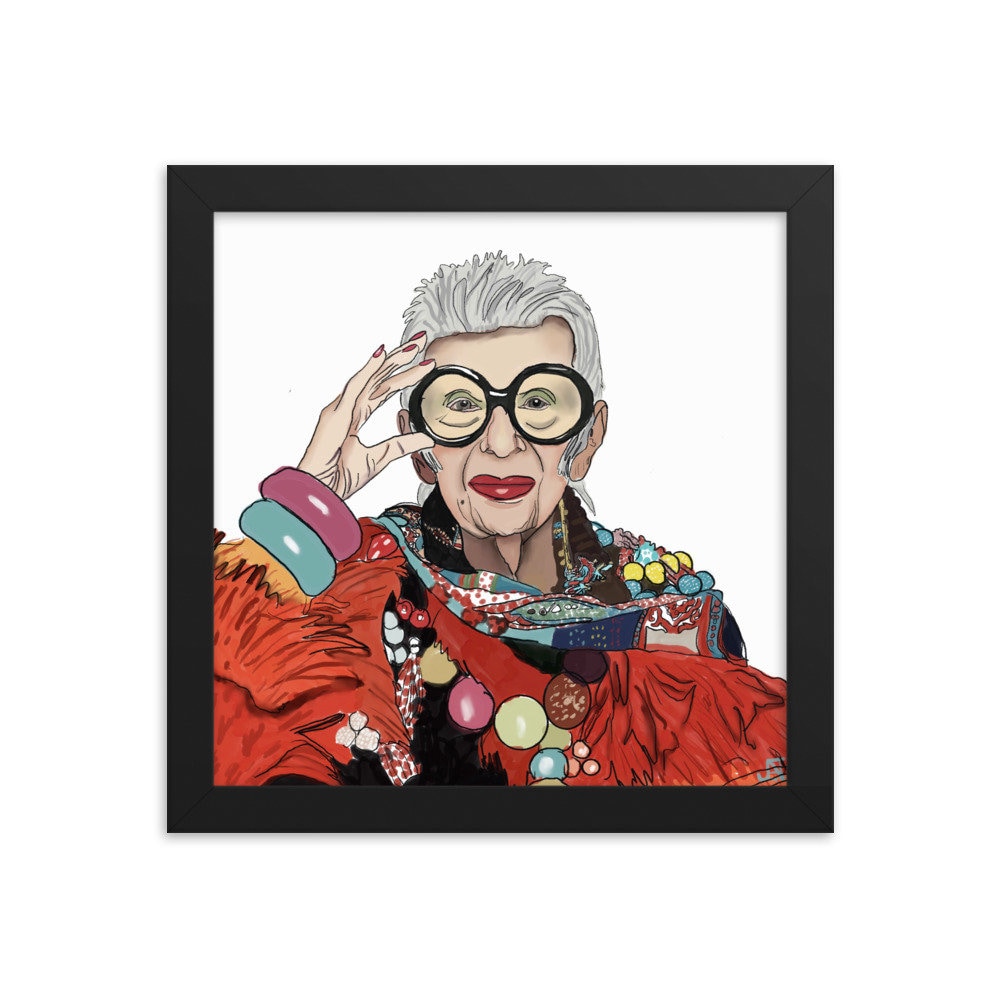 Iris Apfel Wall Art, Iris Apfel Poster, Home Decor sold by Sofie Tarp