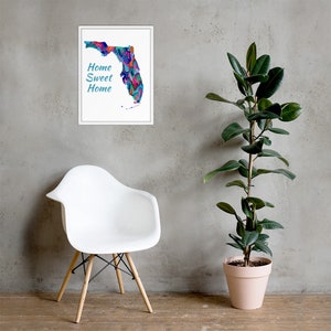 Framed poster