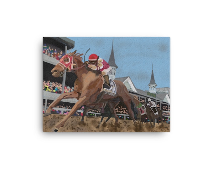 Canvas print of Rich Strike in the 2022 Kentucky Derby