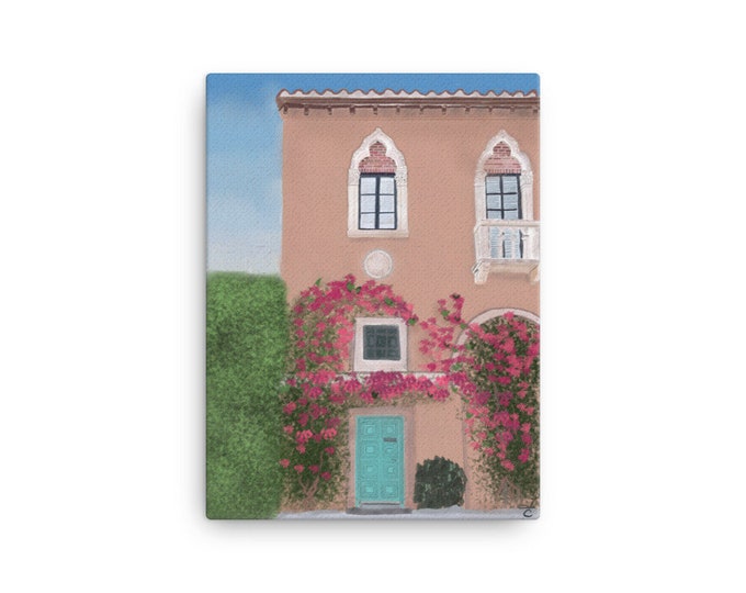 Canvas print of “The Blue Door” in Palm Beach