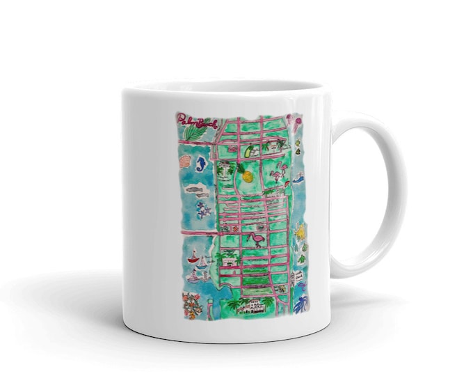 Map of Palm Beach Mug