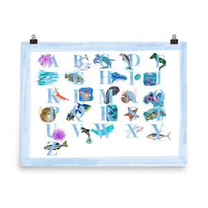 Print of Ocean Alphabet