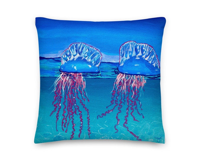 Portuguese Man-o-war Premium Pillow