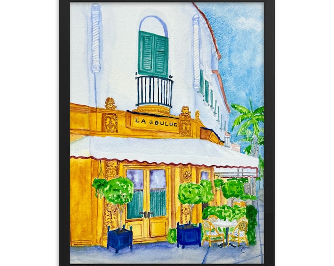 Framed print of La Goulue, Palm Beach