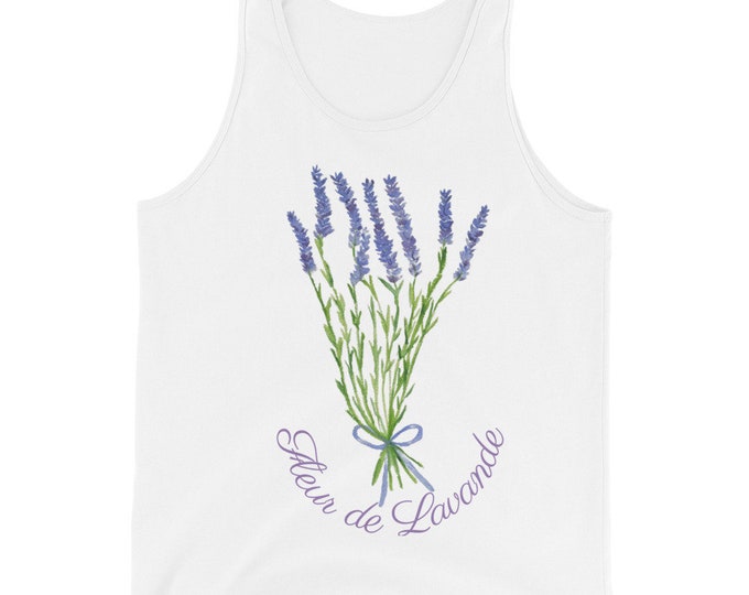Lavender Flower Tank Top