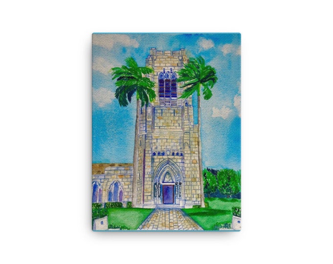Canvas Print of Bethesda by the Sea Episcopal Church, Palm Beach FL