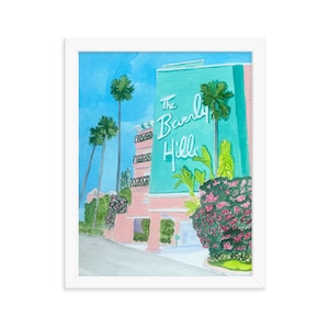 Framed print of The Beverly Hills Hotel