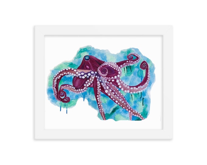Octopus Framed poster