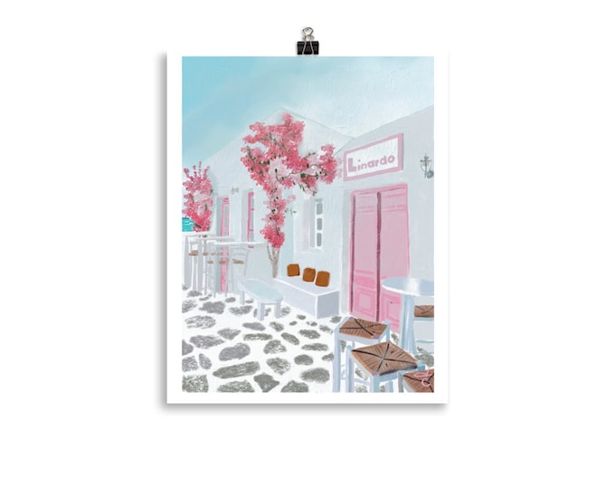 Print of Linardo, Paros, Greece