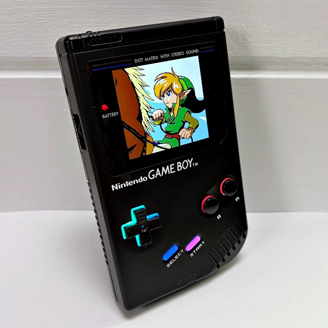 Custom Game Boy DMG Color: Laminated IPS Screen, USB-C