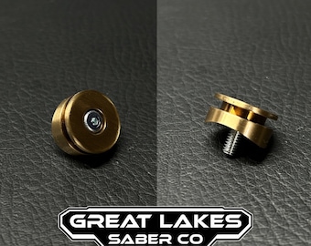 Brass Covertec Wheel (Individual)- Lightsaber Parts By Great Lakes Saber Co.