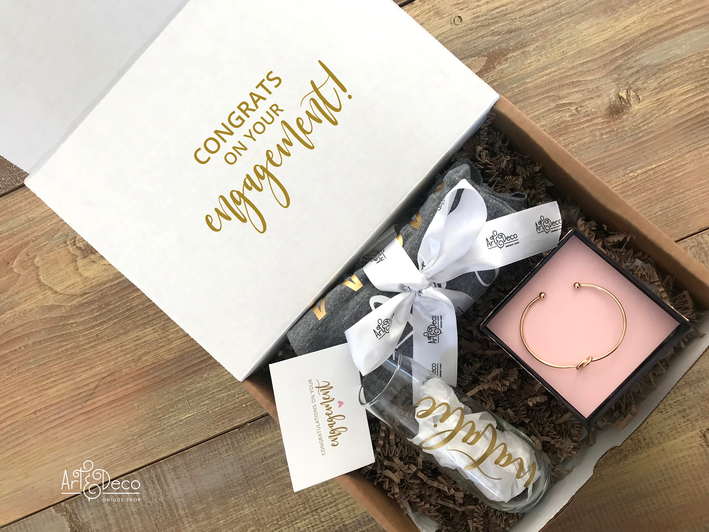 CONGRATS ON Your Engagement Gift Box / Future Bride Gift / Etsy