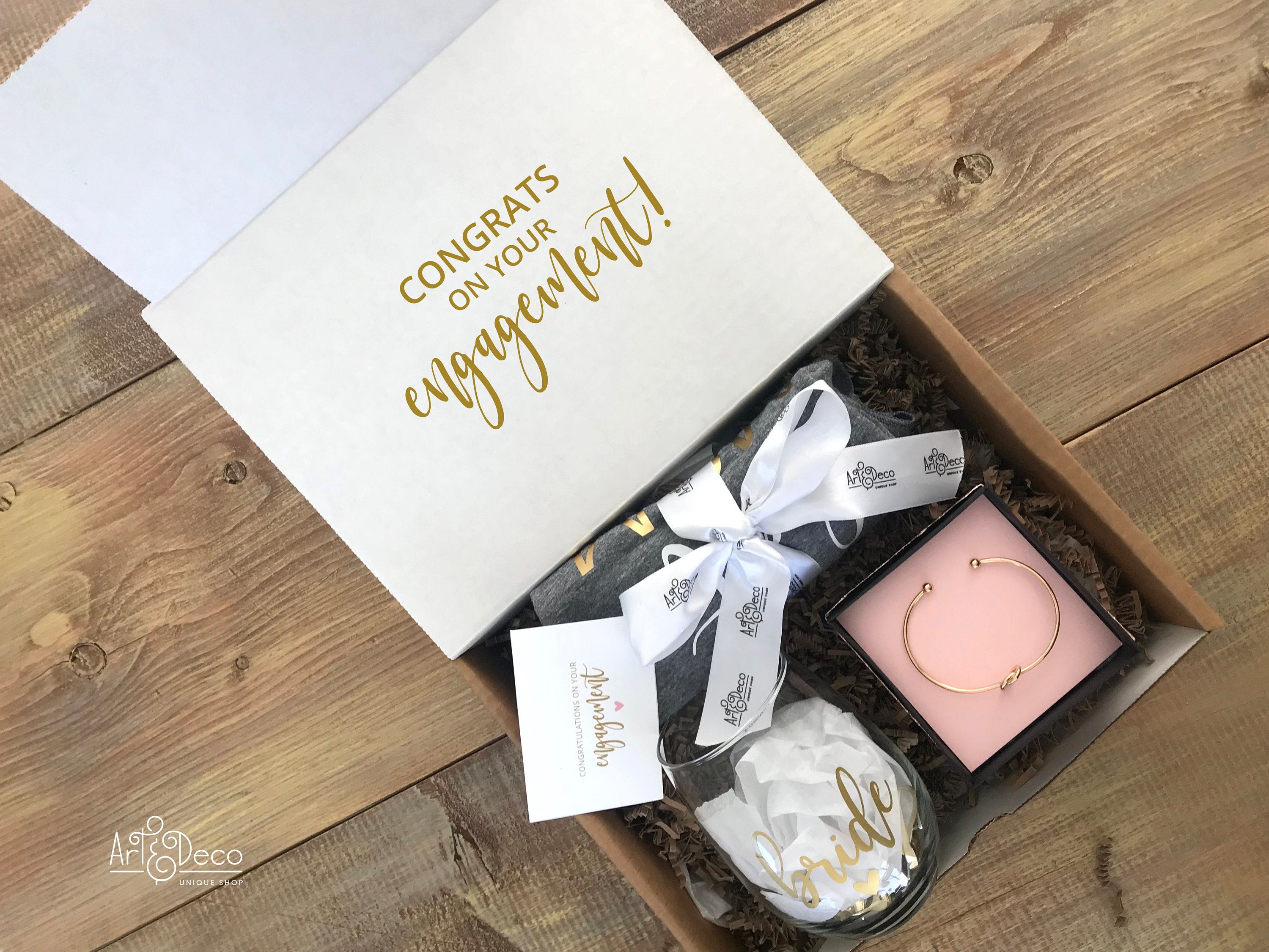 CONGRATS ON Your Engagement Gift Box / Future Bride Gift / Etsy