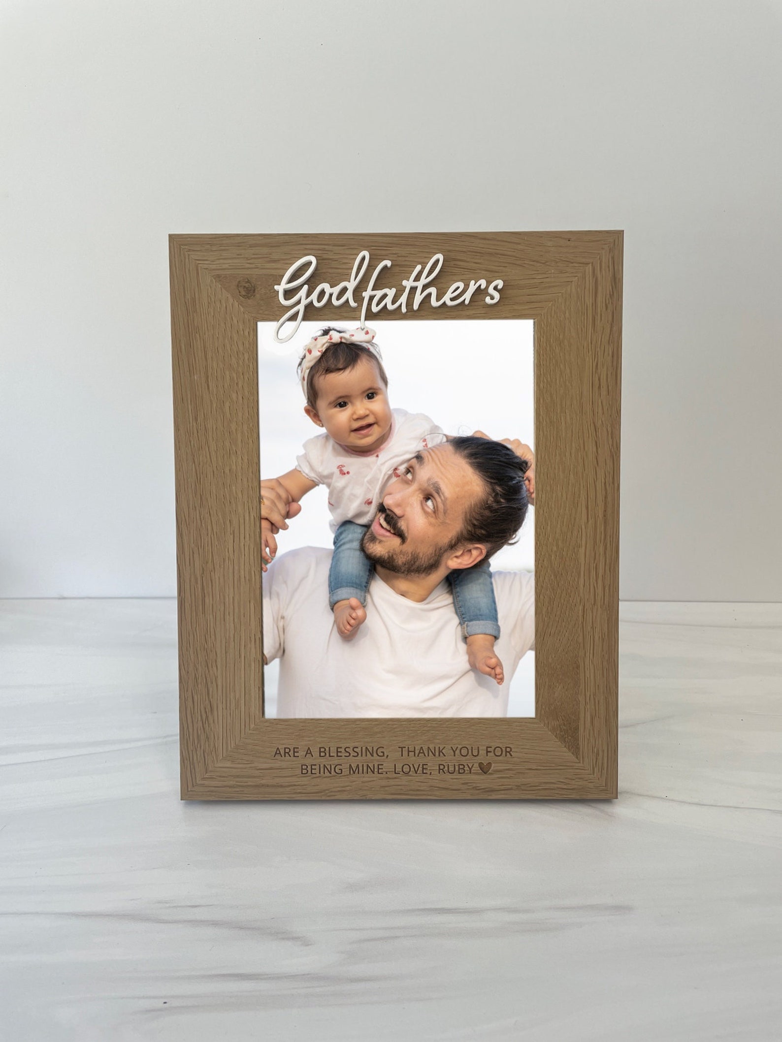 GODFATHER FRAME / Godfather Picture Frame Gift / Engraved Etsy