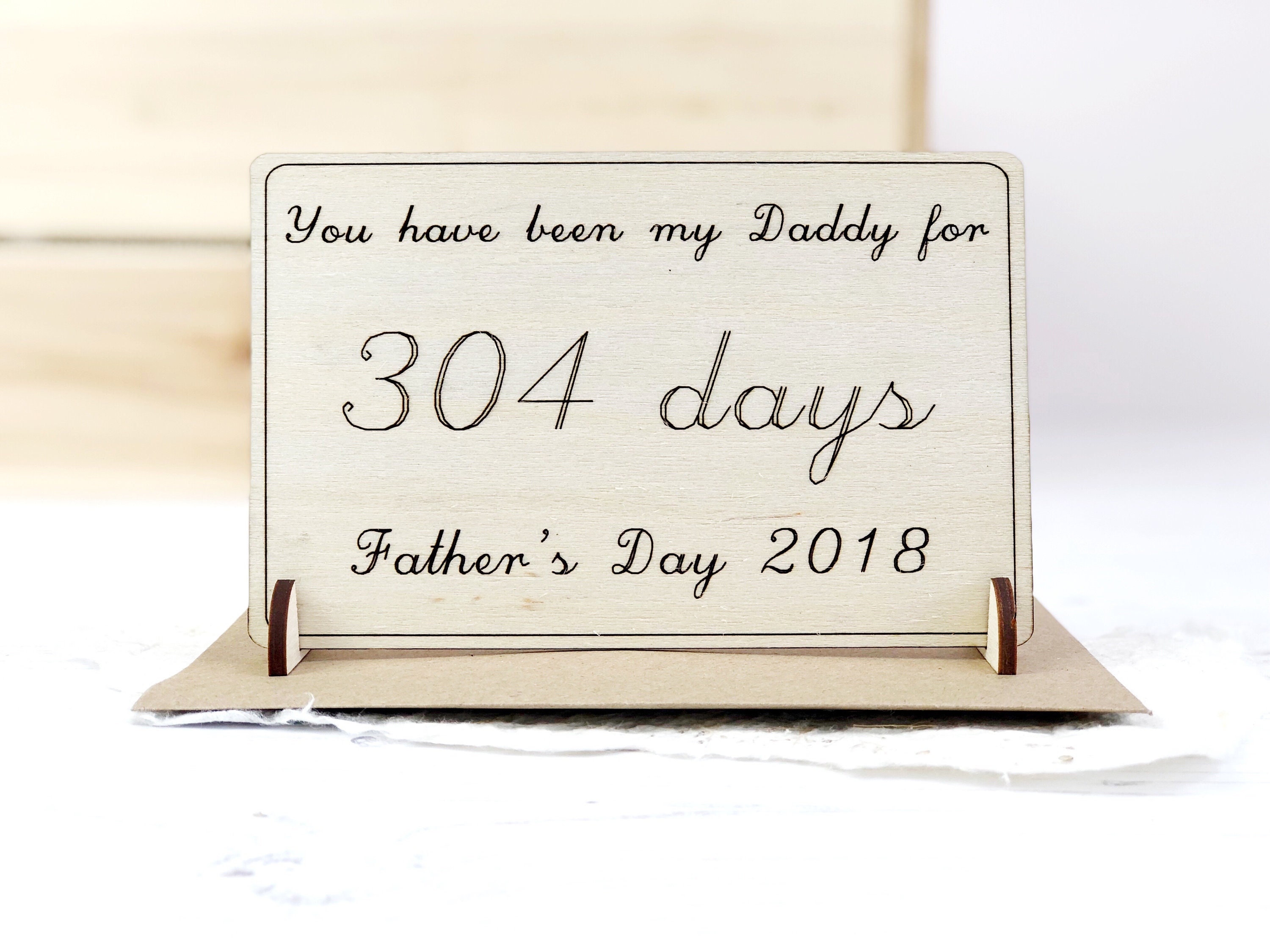 Card For Daddy First Father S Day Card Card From Baby Etsy