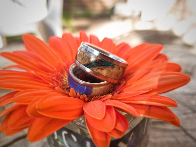 Wood ring with Titanium liner