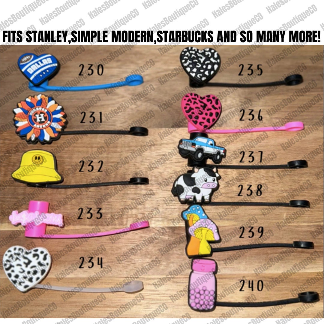 Straw Topper,stanley Straw Topper,stanley Cup Accessory, Straw Covers, Straw  Buddies, Straw Charms, Straw Cover Topper, Western Straw Topper 