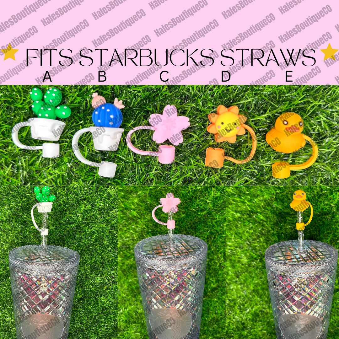 Straw Topper, Starbucks Straw Topper,starbucks Cup Accessory, Straw
