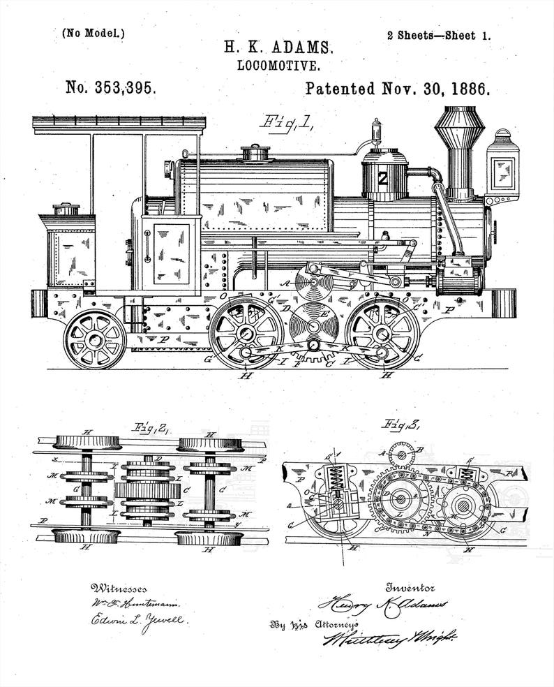 Gifts for Train Enthusiasts Set of Four 8x10 Etsy