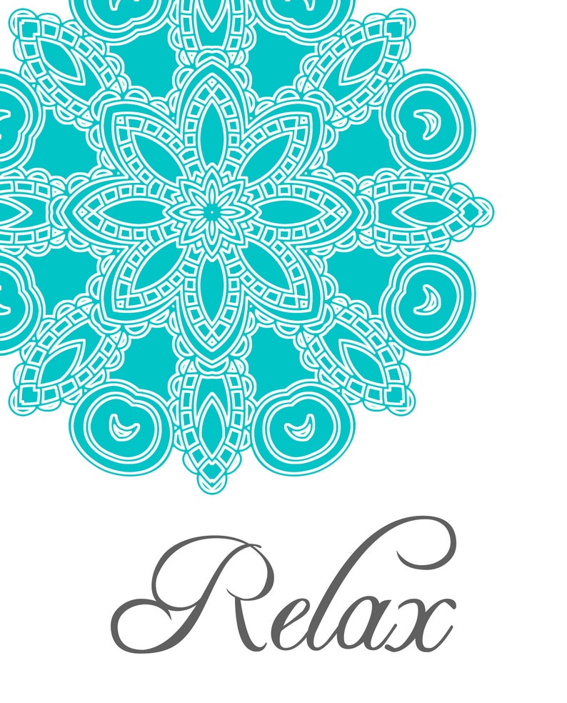 Bathroom Wall Decor Bathroom Sayings Art Prints Relax Soak - Etsy