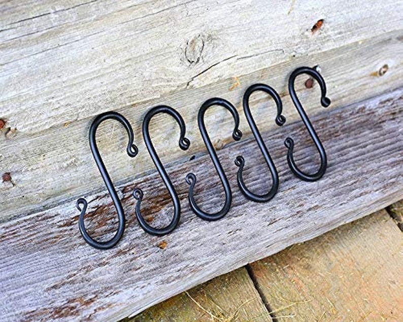 S ganchos ganchos S de hierro forjado ganchos de Heavyduty | Etsy
