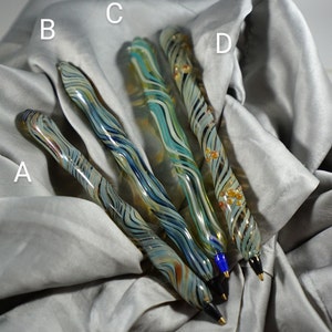 Handmade Glass Pens: Durable and Unique (Design C only available until 8/15/2025)