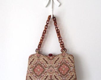 Bag No. 20 | Circa 1940s Tapestry Handbag