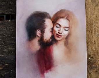 Original watercolor painting, Custom Portrait, photo to painting, Art for sale, Custom Art, Gift idea, Portrait, wall art, gift for her