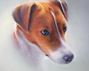 Retrato de perro personalizado: pintura de mascota personalizada a partir de una foto