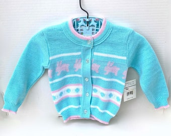 blue bunny sweater